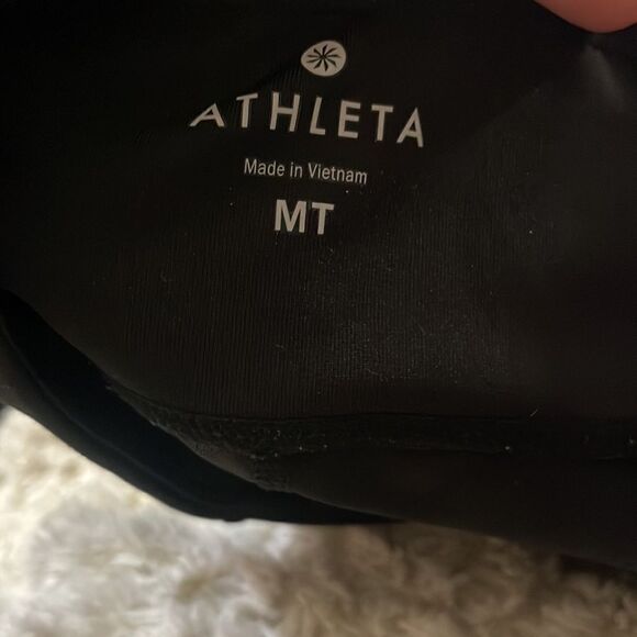 Athleta Mesh Solar Black Capri Pants MT Tall - Picture 6 of 6